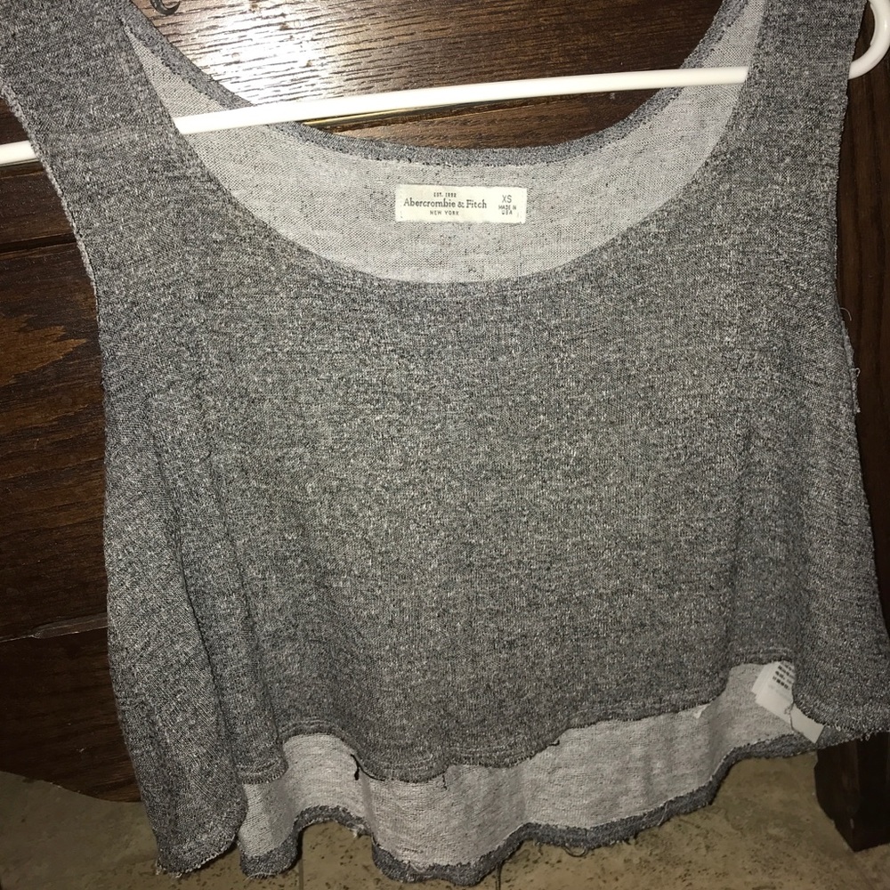 Grey crop top